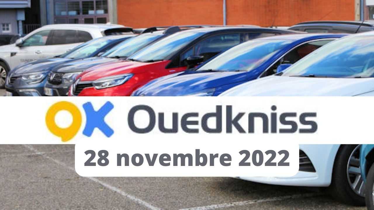 Automobile : Pour ce 28 novembre 2022,Ouedkniss propose des offres de voitures.