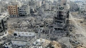 La Bande de Gaza en ruine